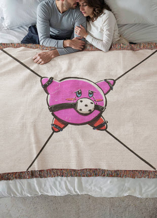 Kirby Chibi Blanket | Nintendo Woven Throw - Snapping Turtle Gallery