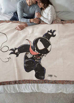 Web Swing Chaos Woven Blanket