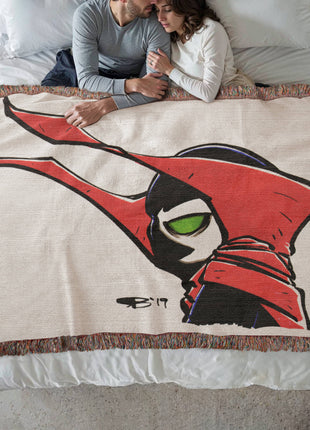 Spawn Chibi Woven Blanket | Image Comics Premium Cotton Throw - Snapping Turtle Gallery