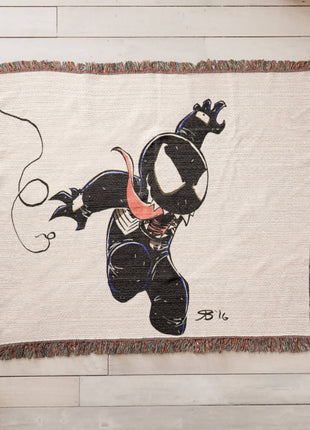 Web Swing Chaos Woven Blanket