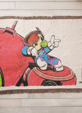 D.Va Overwatch Chibi Blanket | Gaming Woven Throw - Snapping Turtle Gallery