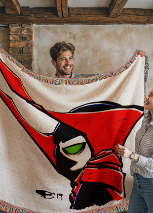 Spawn Chibi Woven Blanket | Image Comics Premium Cotton Throw - Snapping Turtle Gallery