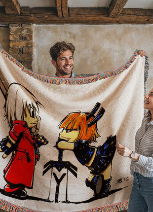 Dante Magik Chibi Blanket | Devil May Cry x Marvel Woven Throw - Snapping Turtle Gallery