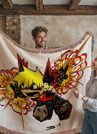 Controlled Rage Woven Blanket