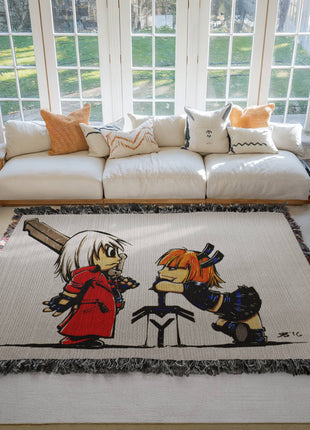 Dante Magik Chibi Blanket | Devil May Cry x Marvel Woven Throw - Snapping Turtle Gallery