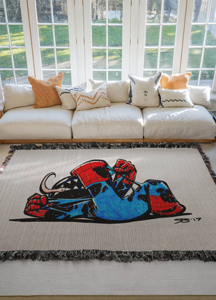 Spider-Man Venom Chibi Woven Blanket | Marvel Premium Cotton Throw - Snapping Turtle Gallery