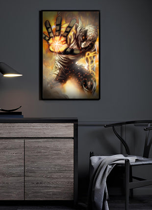 Battle Damaged Genos Wall Art Acrylic Print, Premium Wall Art by Snapping Turtle Gallery