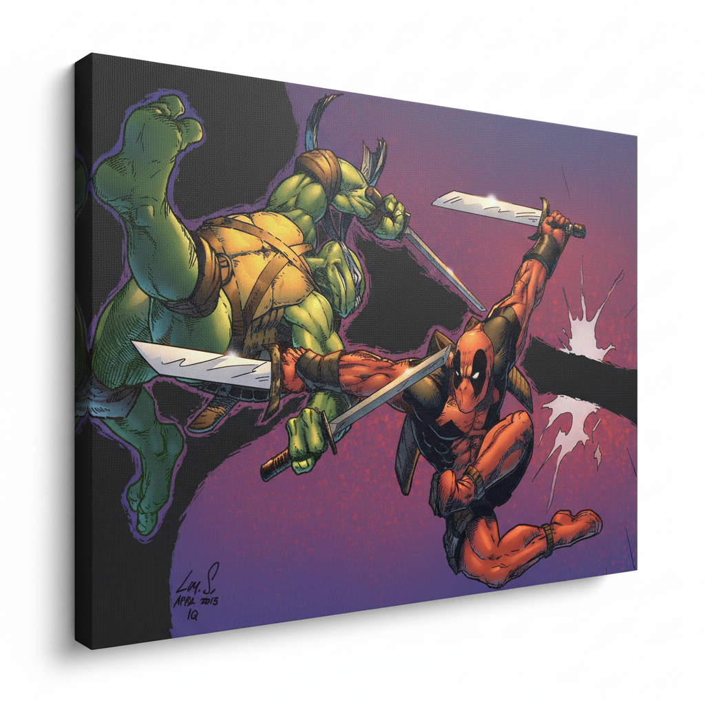 Battle Scene Canvas