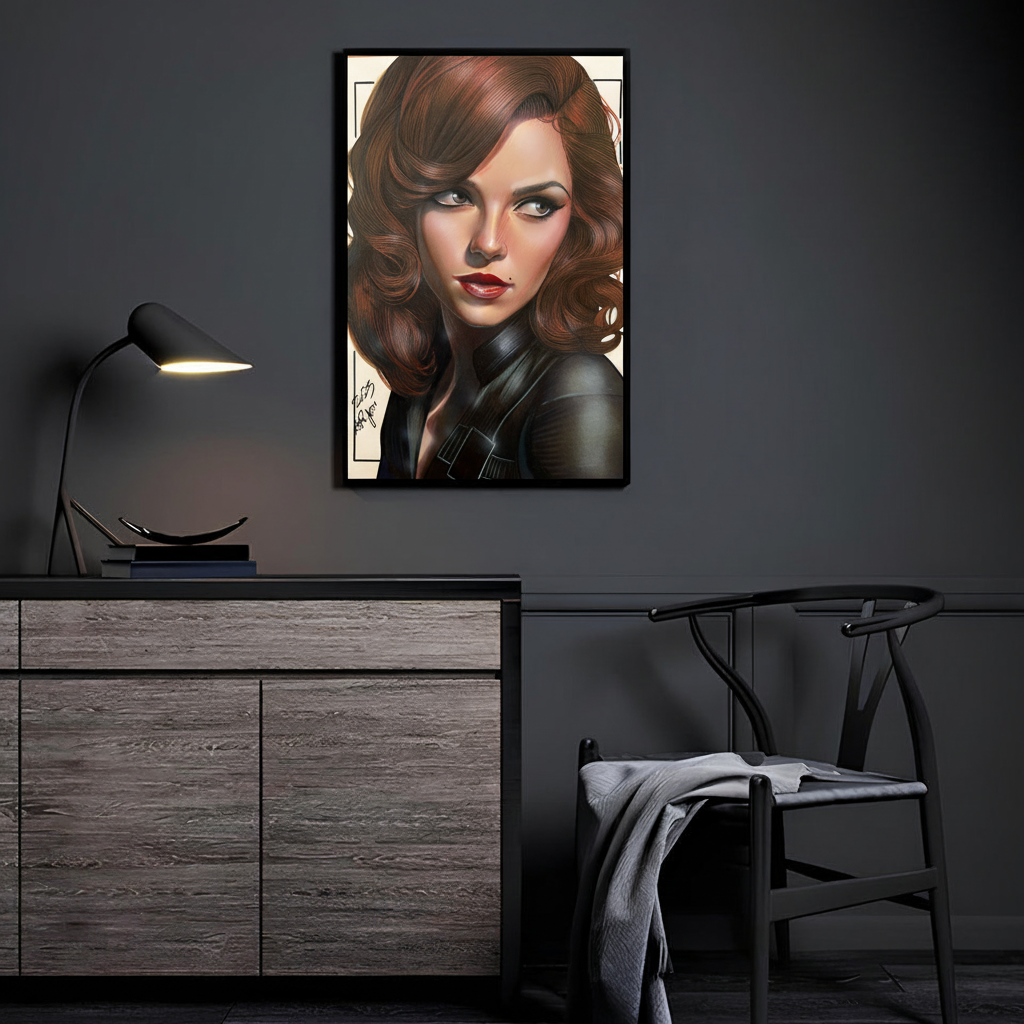 Black Widow - Dark Room Mockup