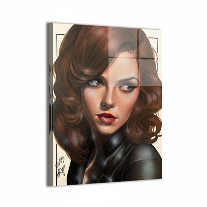 Black Widow - Glossy Glass on White