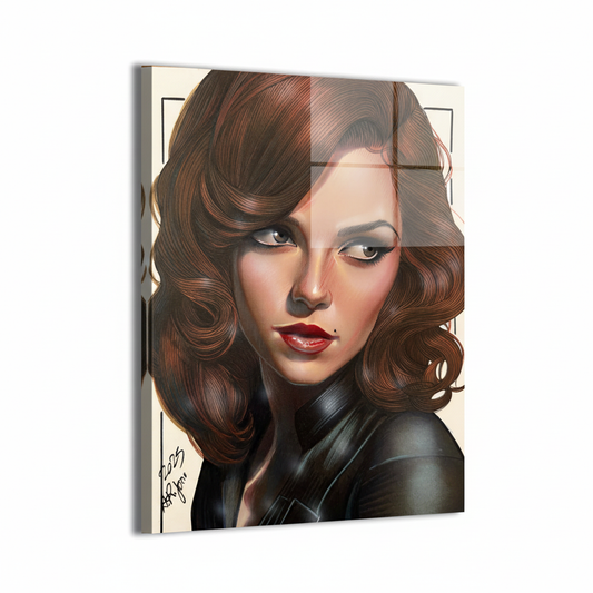 Black Widow - Glossy Glass on White