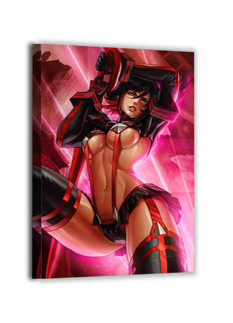 Ryuko Matoi and Satsuki Kiryuuin Blade Sisters Kill la Kill canvas print, ready to hang, art by Sam Dela Torre.