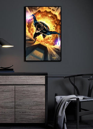 Blazing Descent Nightwing acrylic wall art by Ryan Pasibe