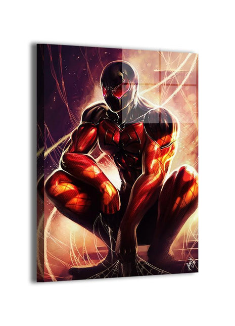 Born of Resolve Scarlet Spider wall art — Marvel vertical print by Wizyakuza (Ceasar), image 1.