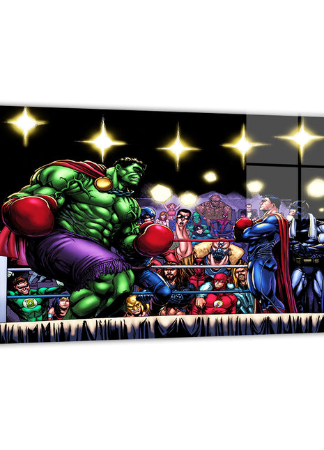 Boxing match of the Gods Wall Art Acrylic Print, Premium Wall Art by Snapping Turtle Gallery