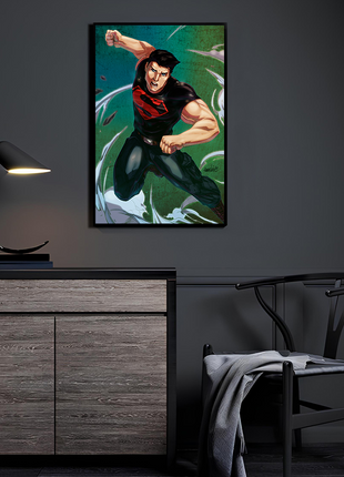 Superboy acrylic wall art by Myk Emmshin