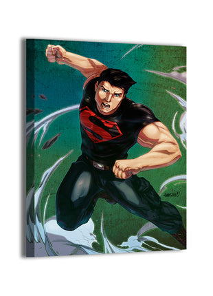 Superboy canvas wall art by Myk Emmshin