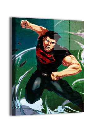 Superboy metal wall art by Myk Emmshin