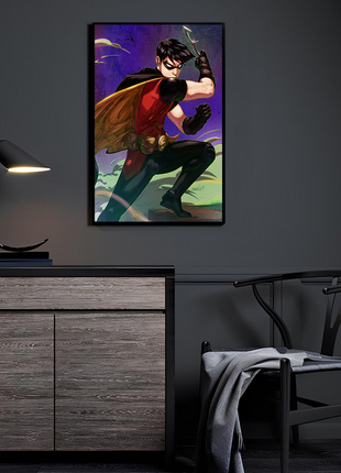 Boy Wonder Robin Dick Grayson acrylic wall art by Myk Emmshin