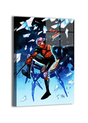 Breakthrough Sun-Spider wall art — Marvel vertical print by Vhon Remot, image 1.