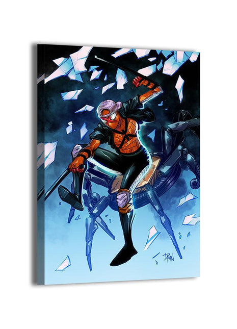 Breakthrough Sun-Spider wall art — Marvel vertical print by Vhon Remot, image 2.