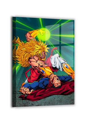 Broly; Superman; Majin Buu metal wall art by Austin Janowsky