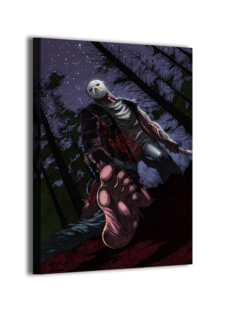 Campfire Shadows Wall Art Acrylic Print, Premium Wall Art by Snapping Turtle Gallery