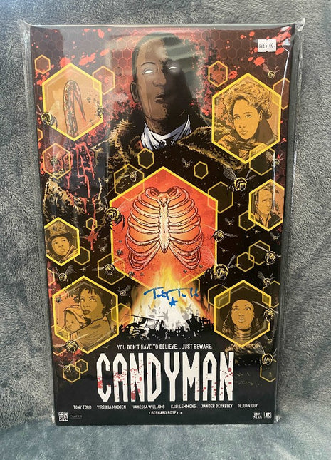 Candyman Tony Todd Signed 12x18 Canvas - Snapping Turtle Gallery