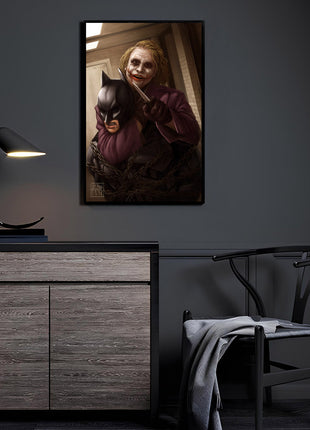 Joker & Batman Wall Art acrylic print by Justine Cruz