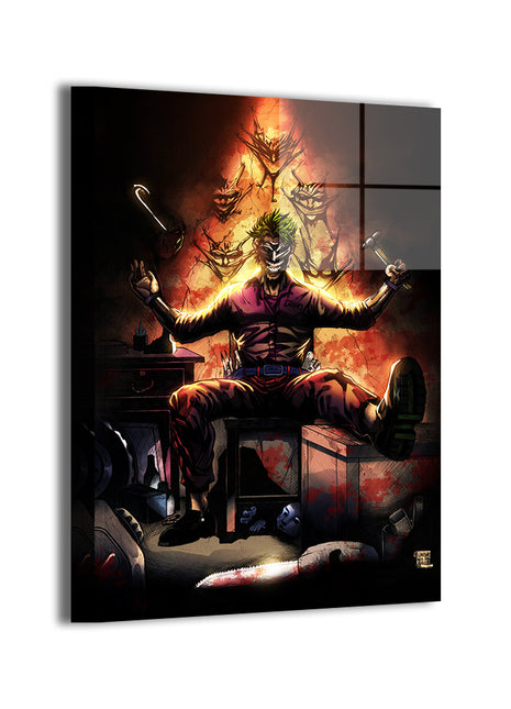 Joker Wall Art dye-sublimated metal print by Jey Soliva