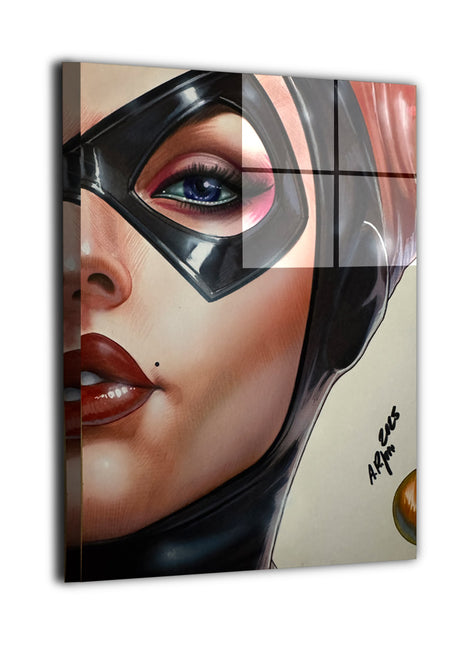 Harley Quinn Chaotic Ace Wall Art dye-sublimated metal print by Aurelio Rigoni