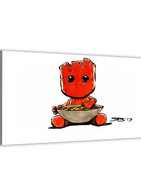 Chibi Baby Groot Baby Groot wall art — Marvel vertical print by Rick Basaldua, image 2.