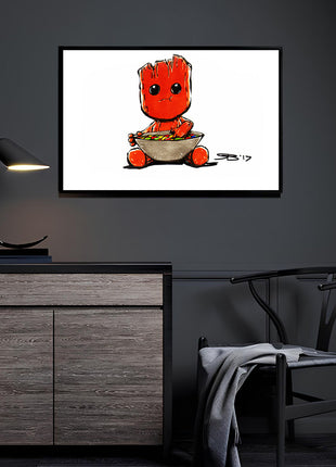 Chibi Baby Groot Baby Groot wall art — Marvel vertical print by Rick Basaldua, image 3.