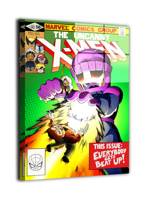 Chibi Heroes X-Men wall art — Marvel vertical print, image 1.
