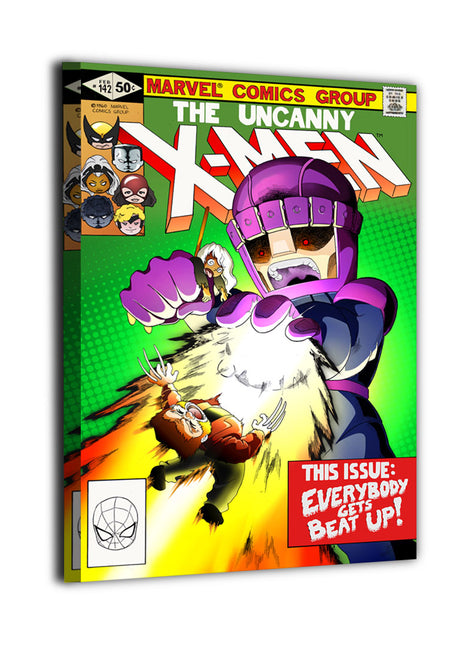 Chibi Heroes X-Men wall art — Marvel vertical print, image 2.