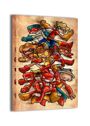 Flash Family canvas wall art by Jeff Benitez