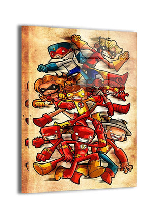 Flash Family metal wall art by Jeff Benitez