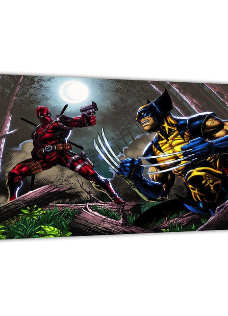 Claws and Blades Deadpool Wolverine X-Men — Deadpool and Wolverine Marvel wall art by Emil Cabaltierra