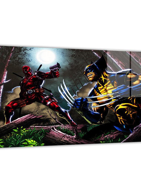 Claws and Blades Deadpool Wolverine X-Men — Deadpool and Wolverine Marvel wall art by Emil Cabaltierra