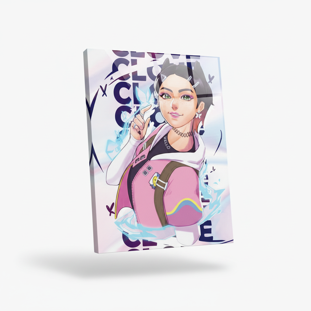 Clove artwork with glossy reflection