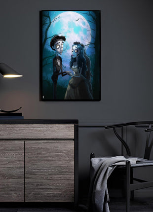 Corpse Bride Wall Art | Tim Burton Movie Acrylic, Metal & Canvas - Snapping Turtle Gallery