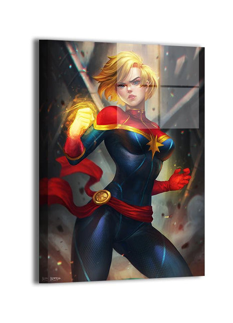 Cosmic Radiance Captain Marvel (Carol Danvers) Marvel wall art by Nopeys