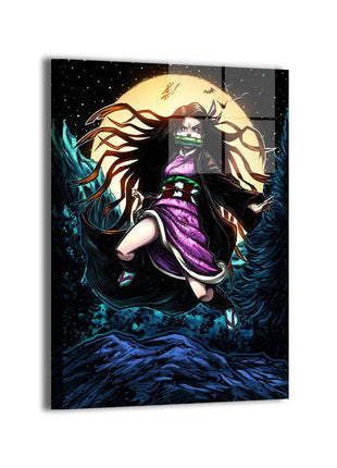 Nezuko Kamado Cursed Protector Nezuko metal wall art by Jose Carlos Sanchez