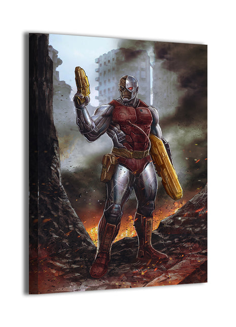Cyborg Soldier Wall Art Acrylic Print, Premium Wall Art by Snapping Turtle Gallery