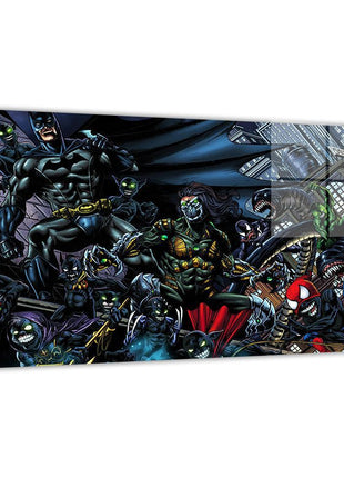 Dark City Descent wall art featuring Batman & The Darkness — artwork view