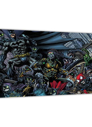 Dark City Descent Wall Art Acrylic Print, Premium Wall Art by Snapping Turtle Gallery