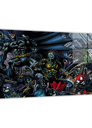 Dark City Descent Wall Art Acrylic Print, Premium Wall Art by Snapping Turtle Gallery