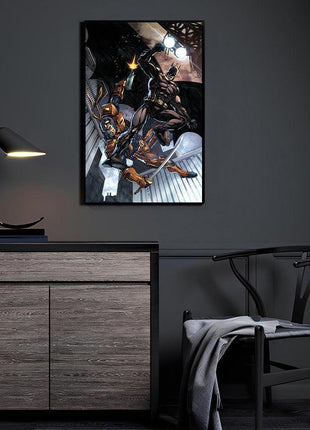 Shop Batman vs Deathstroke acrylic wall art by Jey Soliva