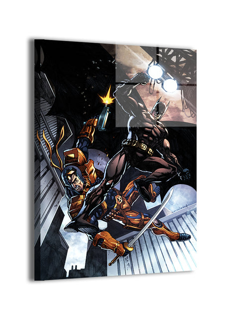 Dark Knight Duel Wall Art Acrylic Print, Premium Wall Art by Snapping Turtle Gallery
