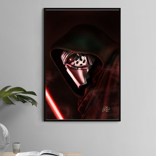 Dark Side Ascendant Poster Print – Kylo Ren Star Wars Wall Art

